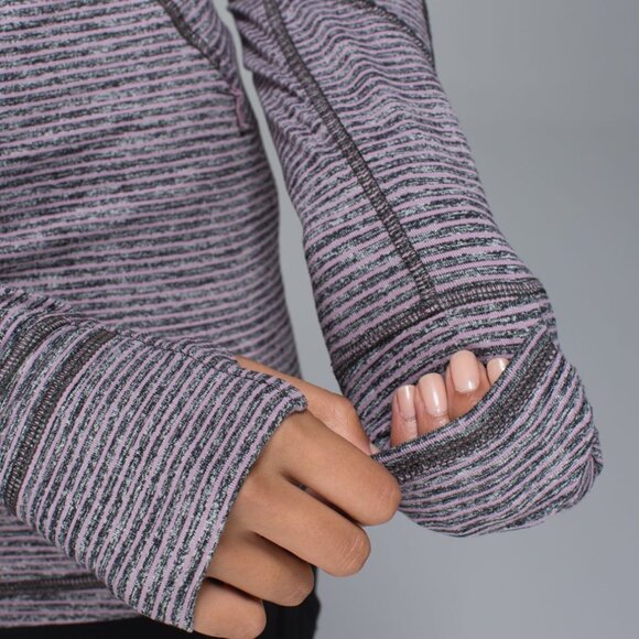 NWOT LULULEMON Race Your Pace Half Zip Top - Size 6 - Lilac Purple Grey - Picture 5 of 12